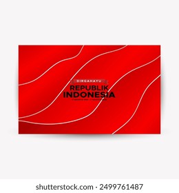 indonesia 79th independence day Abstract Background Design Template Indonesia