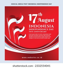 indonesia; background; national; poster; design; august; independence day; vector; illustration; indonesian; celebrate; symbol; flag; template; red; celebration; country; white; republik;
