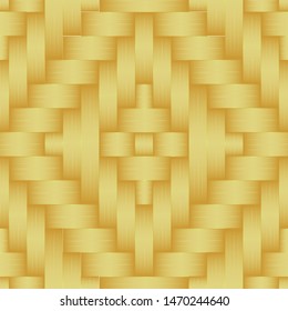 Indonesia Bamboo Wall Texture Pattern Vector Seamless, Gedeg/Gedek Classic Wall from Java, Woven Bamboo Classic for Traditional Java House
