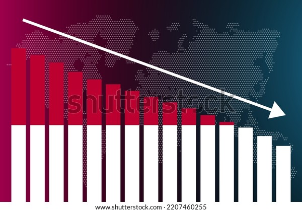 Vektor Stok Indonesia Bar Chart Graph Decreasing Values Tanpa Royalti 2207460255 Shutterstock 8862