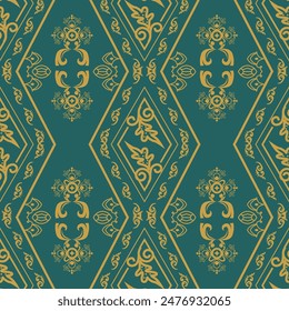 Indonesia batik songket pattern fabric ornament