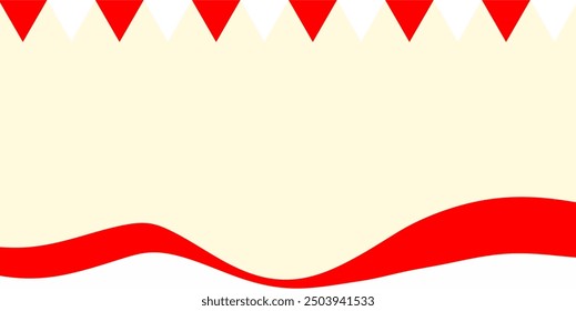 Indonesia birthday background in red and white colors, background with blank area, indonesia independence day background, templates