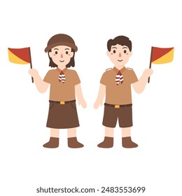 indonesia Boy And Girl Scouts Uniforms