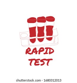 Indonesia conducted a rapid coronavirus test to eradicate this pandemic vector illustration