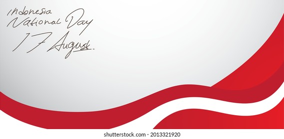 Indonesia country independence day background template