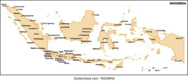 Indonesia Country Map