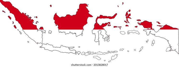 Indonesia country map vector for your business.