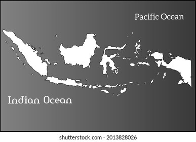 Indonesien Landkarte Vektorgrafik für Ihr Geschäft.