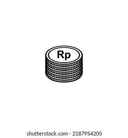 Indonesia Currency Symbol, Indonesian Rupiah Icon, IDR Sign. Vector Illustration