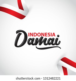 Indonesia Damai Vector Template Design Illustration