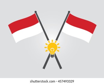 Indonesia Emblem Bright Idea