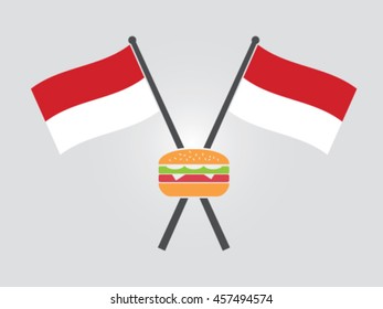 Indonesia Emblem Burger