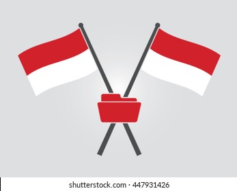 Indonesia Emblem Folder