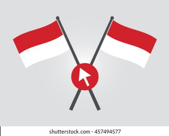 Indonesia Emblem Internet Traffic User