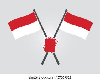 Indonesia Emblem Paper