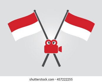 Indonesia Emblem Video Camera