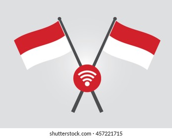 Indonesia Emblem Wireless Connection