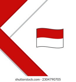 Indonesia Flag Abstract Background Design Template. Indonesia Independence Day Banner Social Media Post. Indonesia Background