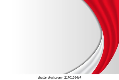 concepto de fondo de la bandera de indonesia para la ilustración del día de la independencia de indonesia