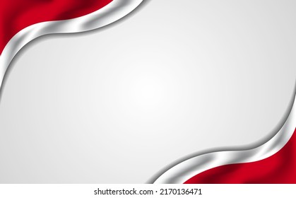 concepto de fondo de la bandera de indonesia para la ilustración del día de la independencia de indonesia