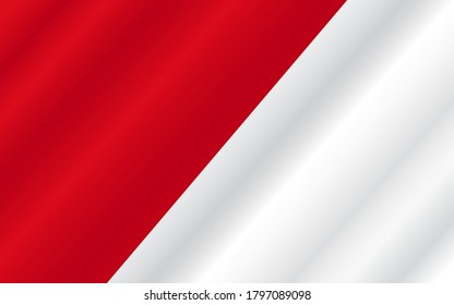 Indonesia flag background - Indonesia happy independence day, banner, vector illustration. Indonesian holiday 17th of August design element with flag 