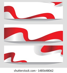 indonesia flag banner background tree option