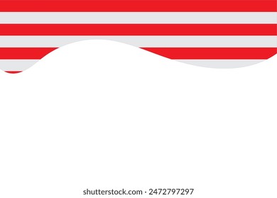 Indonesia Flag Border graphic design 
