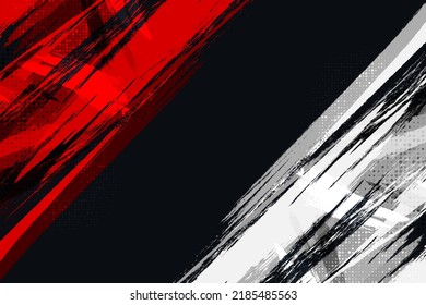 Bandera de Indonesia con el concepto de pincel. Feliz Día de la Independencia de Indonesia. Bandera de Indonesia al estilo de Grunge