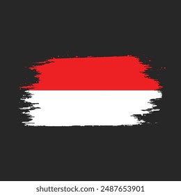 Indonesia Flag Brush Paint Images With Transparent Background, Stock Photos, 3D objects, Indonesia flag Royalty Free Vector Image, Symbol of Indonesia 