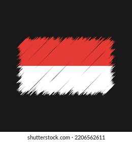 Indonesia Flag Brush Strokes Painted Stock Vector Royalty Free Shutterstock