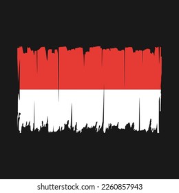 Cepillo de la bandera de Indonesia rompe el vector