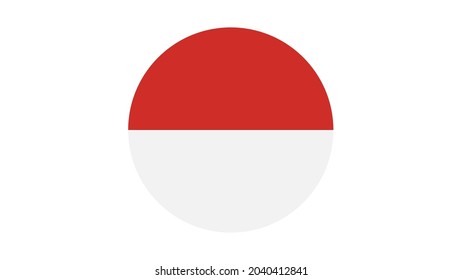 Indonesia Flag Circle Vector Image Icon Stock Vector (Royalty Free ...