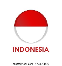 indonesia flag desig template illustration.suitable for indonesia independence