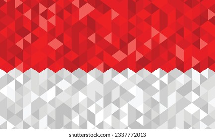 indonesia flag geometric mode independence day special
