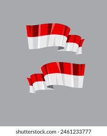 indonesia flag independence vector illustration for download