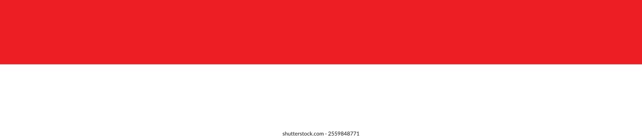 Indonesia flag long banner digital vector illustration