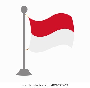 indonesia flag mast