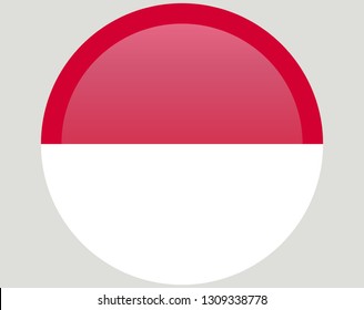 Indonesia flag, official colors and proportion correctly. National Indonesia flag. Flat