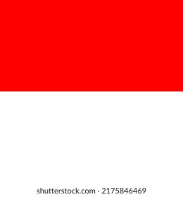Indonesia flag, official colors. Vector illustration.