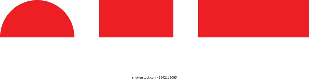 
Indonesia flag PNG vector. Indonesia square and round icon isolated on transparent PNG background. Indonesia flag icon.