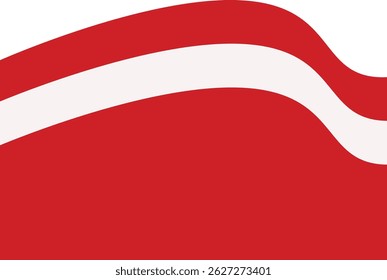 Indonesia Flag Ribbon Banner for Indonesia Independence Day Celebration. Vector Illustration
