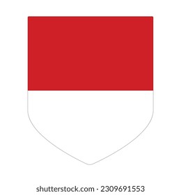 Bandera de Indonesia. Bandera de Indonesia en forma
