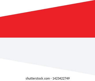 Indonesia  flag. Simple vector Indonesia flag