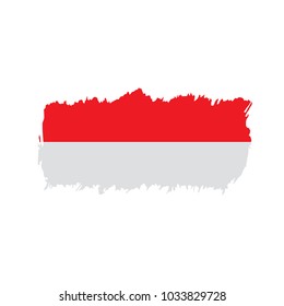 Indonesia flag, vector illustration