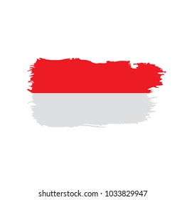 Indonesia flag, vector illustration