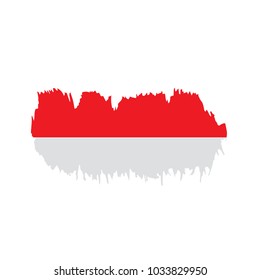 Indonesia flag, vector illustration