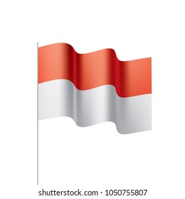 Indonesia flag, vector illustration
