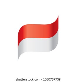 Indonesia flag, vector illustration
