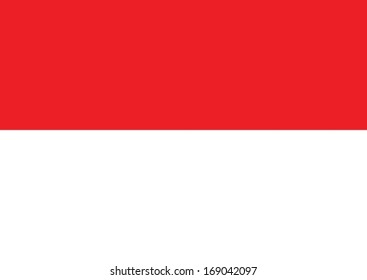  Indonesia Flag vector Illustration