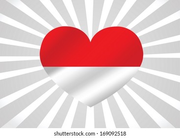 Indonesia Flag vector Illustration 